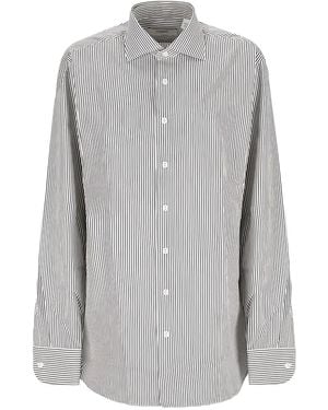 Lardini Pinstriped Shirt - Grey