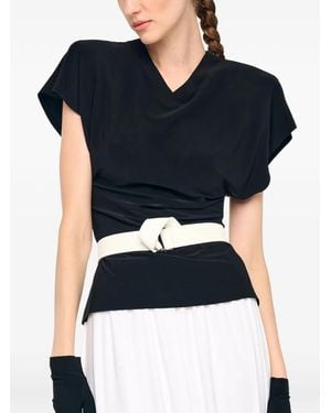 Norma Kamali Knot Belt - Blue