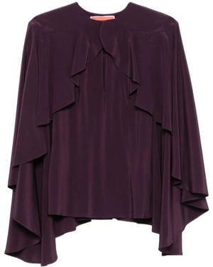 La DoubleJ Ruffled Overlay Top - Purple