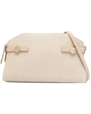 Borbonese Tone-Hardware Cross-Body Bag - Natural