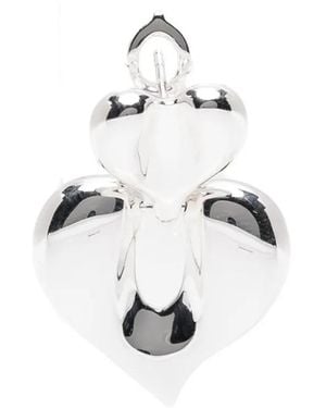 Missoma Molten Heart Earrings - White