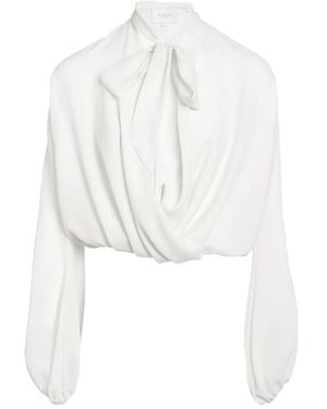 Giambattista Valli Blusa De Seda - Blanco
