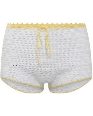 MIXIK Gehäkelte Shorts - Grau