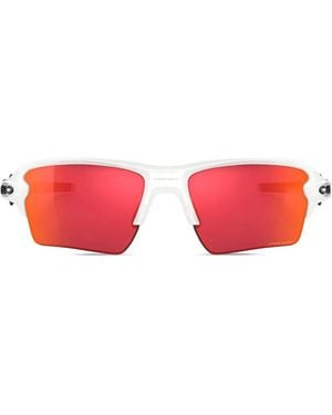 Oakley Rectangle-Frame Sunglasses - Red