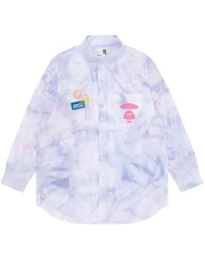 Aape By A Bathing Ape Relaxed Tie-Dye Shirt - White