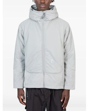 and wander Fleece-Paneled Hooded Jacket - Gray