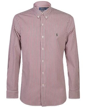 Polo Ralph Lauren Striped Poplin Shirt - Purple