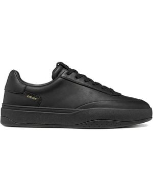 Geox Dynamia Leather Sneakers - Black