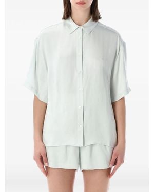 Anine Bing Coco Short-Sleeve Shirt - White
