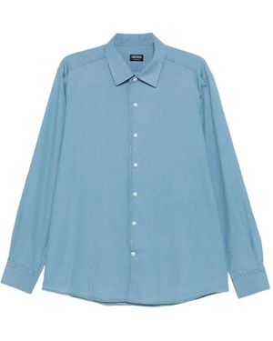 ZEGNA Buttoned Shirt - Blue