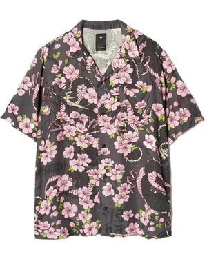 Maharishi Sakura-Print Shirt - Gray