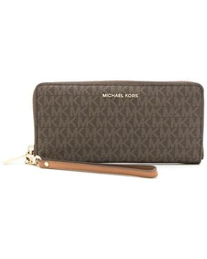 Michael Kors Jet Set Portemonnaie - Grau