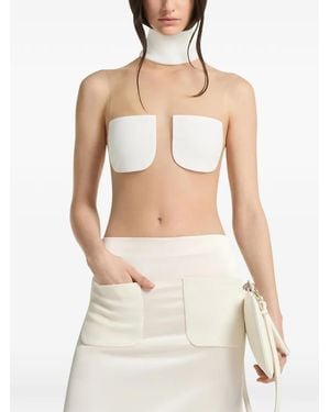 Courreges Illusion Body Mit Taschen - Weiß