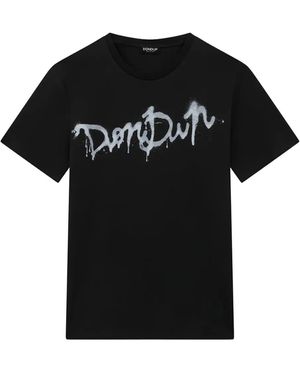 Dondup Spray-Print T-Shirt - Black