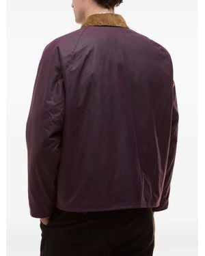 Paul Smith Corduroy-Collar Jacket - Purple