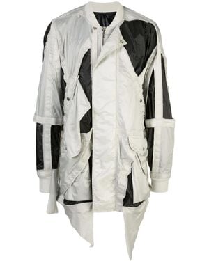 Rick Owens Cut-Out Detail Jacket - Grey