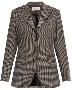 Officine Generale ハウンドトゥース ジャケット - ブラウン