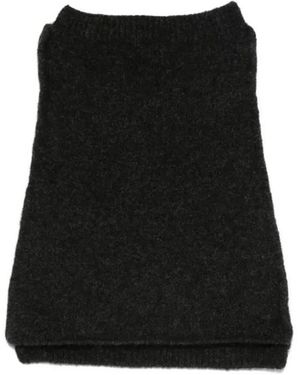 Isabel Benenato Wool Scarf - Black