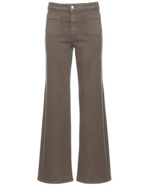 Emme Emmbaschi Patch-Pocket Wide-Leg Jeans - Grey