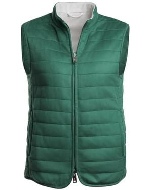 KIRED Rea Quilted Reversible Gilet - Green