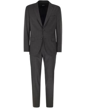 BOSS Notched-Lapel Suit - Black