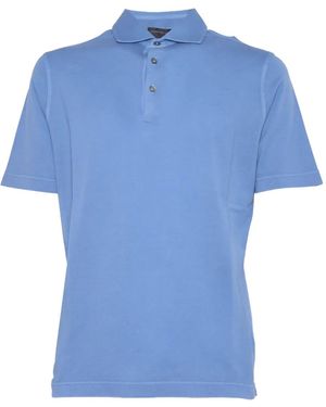 FILIPPO DE LAURENTIIS Klassisches Poloshirt - Blau
