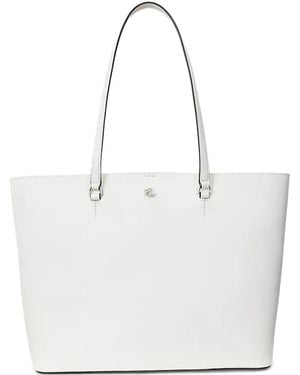 Ralph Lauren Large Karly Tote Bag - White