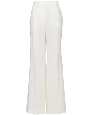 Prada Cashmere Tailored Trousers - White