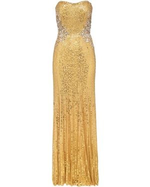 Jenny Packham トパーズ ドレス - メタリック