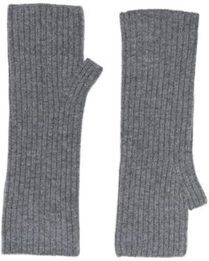 Kujten Ribbed Fingerless Gloves - Gray