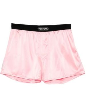 Tom Ford Bóxeres Con Logo En La Cinturilla - Rosa