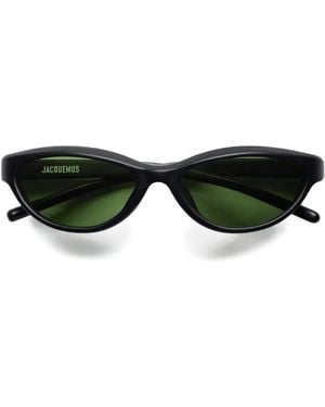 Jacquemus Oval Cat-Eye Sunglasses - Black
