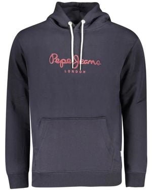 Pepe Jeans Hoodie À Logo Imprimé - Blue