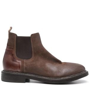 Moma Logo-Tag Boots - Brown
