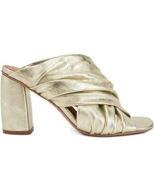 Forte Forte クロスストラップ ミュール - ナチュラル