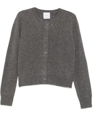 IVORY PARIS Lucy Button-Up Cardigan - Grey