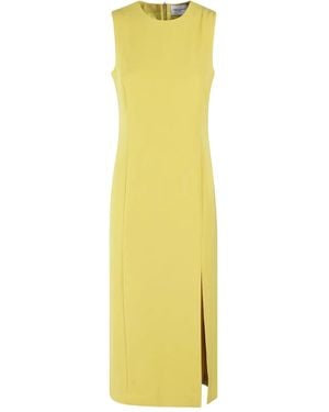 Isabelle Blanche Sleeveless Midi Dress - イエロー