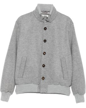 KIRED Cashmere Single-Breasted Coat - Grey