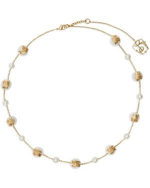 Burberry Equestrian-Knight Pearl Necklace - Natural