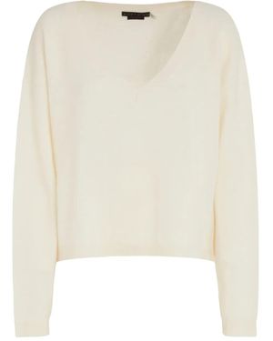Alice + Olivia Williams V-Neck Sweater - White