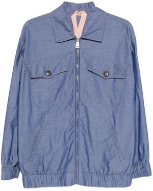 N°21 Button Pocket Denim Jacket - Blue