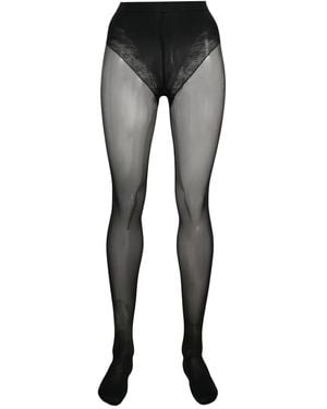 Wolford Calze Tummy 20 Control Top - Grigio