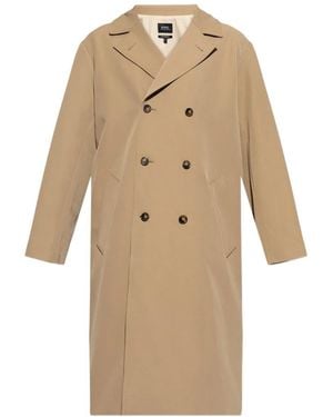A.P.C. Buttoned Double-Breasted Coat - Natural