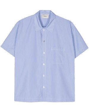 Coperni Logo-Button Shirt - Blue