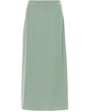 Max Mara Side-Split Midi Skirt - Green