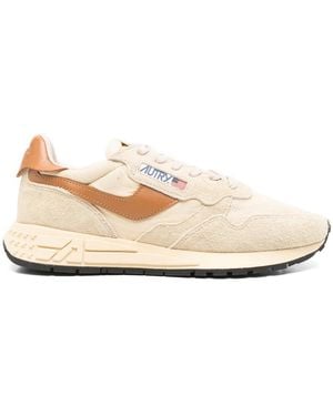 Autry Flat Shoes Suede - Natural