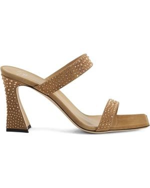 Giuseppe Zanotti Ron Suede Ankle Boots - Metallic