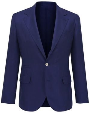 Brunello Cucinelli Notch-Lapels Blazer - Blue