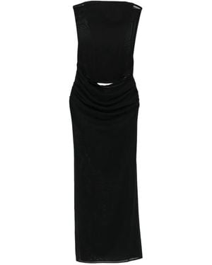 Alex Perry Mesh Maxi Dress - Black