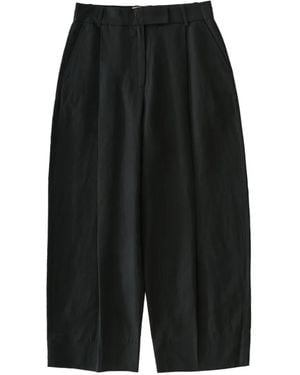 Studio Nicholson Pantalones Nasser Con Pinzas - Negro